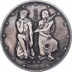 Médaille Argent Calendrier Mars Vienne 1967 #1285