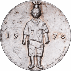 Médaille de tir Argent Lucerne Franco Annoni 1970 #1291