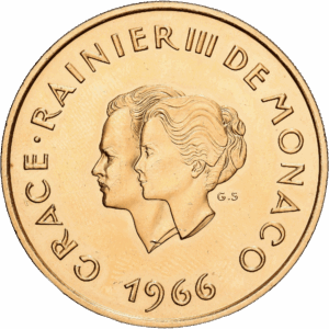 200 Francs Or Grace-Rainier III Paris 1966 #1310