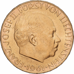 50 Franken Or Franz Josef II Berne 1961 #1319
