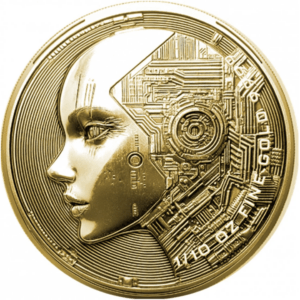 10000 francs CFA 2025 intelligence artificielle Tchad 1/10 oz or