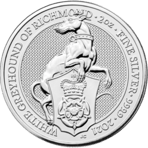 2 oz lévrier blanc queen's beasts 2021