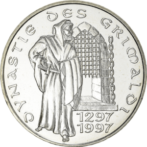 100 francs 700 ans de la dynastie des grimaldi rainier III 1997