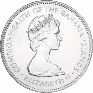 2 Dollars Argent Elizabeth II Type aux deux flamants roses Franklin Mint 1973 #1341