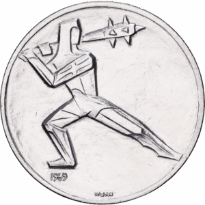 Médaille officielle Argent Tir cantonal de Glaris–Zoug (Schützenmedaille) 1969 #1361
