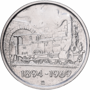 Médaille commémorative 75 Jahre Eisenbahn Zürich – Meilen – Rapperswil (1894–1969) 1969 #1369