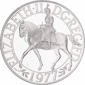 25 Pence Argent Jubilé Argent Elizabeth II Llantrisant 1977 #1385