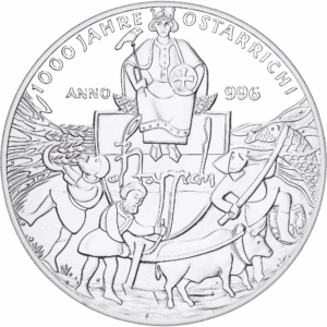 Médaille monétiforme privée « 20 Euros » 1 000 ans d’Ostarrichi 1996 #1397