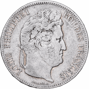 5 Francs Argent Louis Philippe I IIe type Domard Marseille 1838 #1415