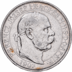 5 Korona Argent François-Joseph Ier - Couronnement Körmöcbánya 1907 #1433