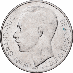 100 Francs Argent Grand-Duc Jean Bruxelles 1964 #1437