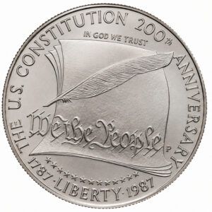 États-Unis – Dollar commémoratif - Argent - 1987-P « Bicentenaire de la Constitution américaine »
