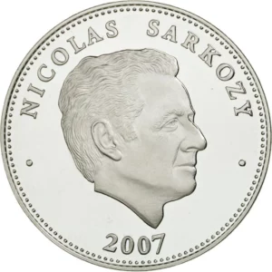 Médaille « Nicolas Sarkozy, président de la République » 2007 Argent 925 ‰ Épreuve (Écrin et certificat)
