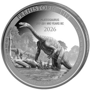 1 oz plateosaurus 2026 argent