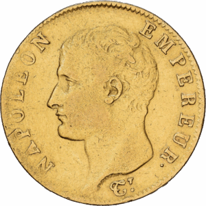 20 Francs Or Napoleon Empereur An 13 Paris – Variété Sans feuille PCGS (157285) - #1482
