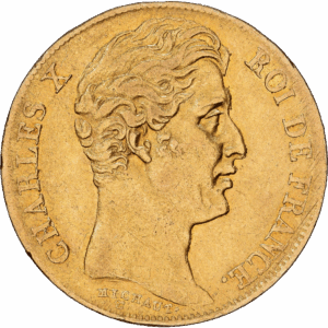 20 Francs Or Charles X Paris 1830 4 1/2 feuilles #1486