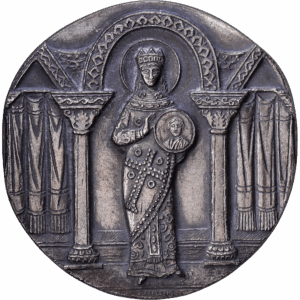 Médaille Argent "Théodora et la restauration des icônes" Série BYZANCE #1510