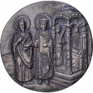 Médaille Argent "Théodose le Grand et Grégoire de Nazianze" Série BYZANCE #1514