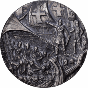 Médaille Argent "défaite de l'armée et de la flotte arabes" Série Combats / Luttes pour la Liberté  1979 #1516