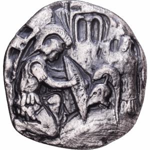 Médaille-sculpture "Alexandre au tombeau d’Achille " – ANTIKA –  1979 #1521