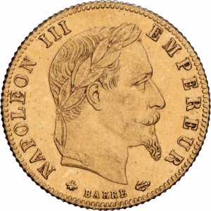 5 Francs Or Napoleon III Empereur 1868 Paris #1547