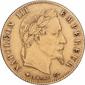 5 Francs Or Napoleon III Empereur 1868 Paris #1548