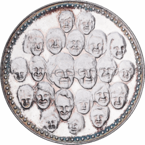 Médaille commémorative Argent 70e anniversaire de la reine Juliana 1979 #1575