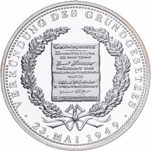 Médaille Argent « Verkündung des Grundgesetzes » Promulgation de la Loi fondamentale, 23 mai 1949 1989 #1582