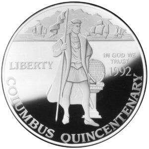1 Dollar Commémoratif - Quincentenaire de Christophe Colomb - Argent - Proof - SUP/SPL