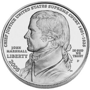 1 Dollar Commémoratif - Chief Justice John Marshall - Argent - Proof - SUP/SPL