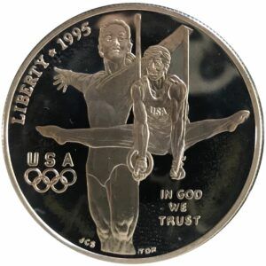 1 Dollar Commémoratif - Jeux olympiques d’Atlanta « Gymnastique » - Argent - Proof - SUP/SPL