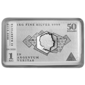 Lingot argent 1 kg niue elizabeth II 2022