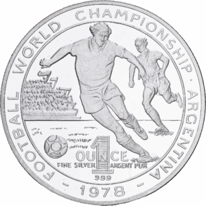 Médaille Commémorative Argent 1 oz Coupe du monde 1994 Football World Championship – Argentina 1978 #1594