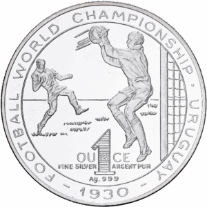 Médaille Commémorative Argent 1 oz Coupe du monde 1994 Football World Championship – Uruguay 1930 #1595