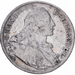 1 Thaler Argent « Madonnentaler » Maximilien III Joseph Munich 1760 #1612