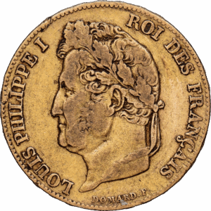 20 francs 1838  Paris (A) Louis-Philippe Ier Or #1639