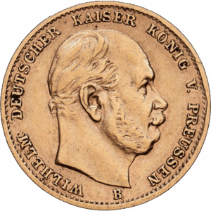 10 mark 1873 hanovre wilhelm I or #1650