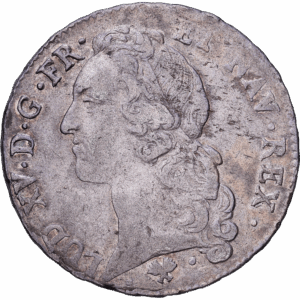 Ecu 1764 L bayonne louis XV argent #1656