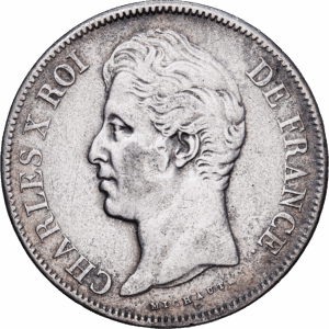 5 francs 1828 M toulouse charles X argent #1661