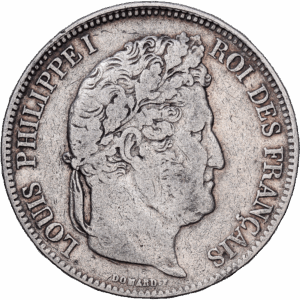 5 francs 1832 D lyon louis-philippe Ier argent#1666