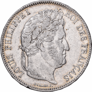 5 francs 1833 B rouen louis-philippe Ier argent #1667