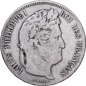 5 francs 1835 D lyon louis philippe I argent #1672
