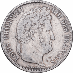 5 francs 1838 MA marseille louis philippe I argent t#1673