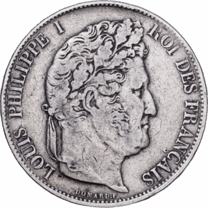 5 francs 1846 strasbourg louis philippe I argent #1676