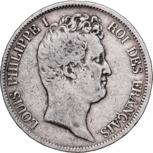 5 francs 1831 rouen louis philippe I argent #1686