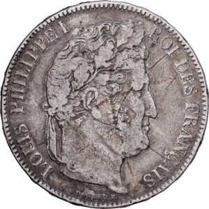 5 francs 1841 bordeaux louis philippe I argent #1687