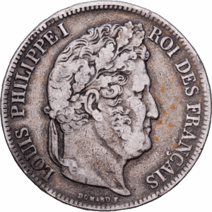 5 francs 1835 lyon louis philippe I argent #1690
