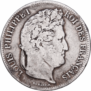5 francs 1834 limoges louis philippe I argent #1693
