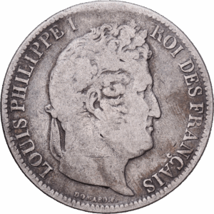 5 francs 1831 strasbourg louis philippe I argent #1694
