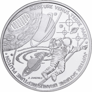 10 francs 2000 conquête de l’espace argent #1698